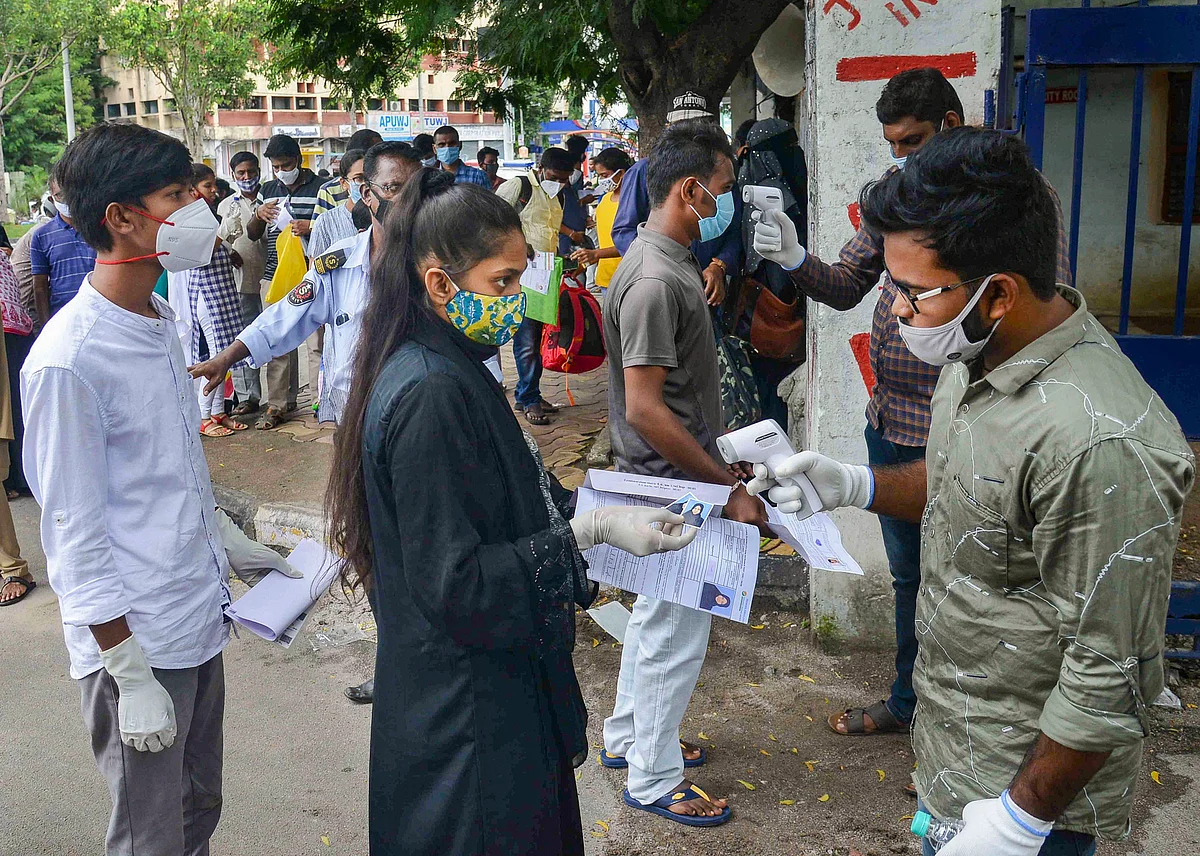 NEET 2020: Nearly 90% took the exam amid strict COVID-19 precautions; see pics