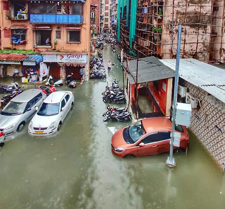 In Pics: Roads waterlogged, vehicles damaged - How Mumbai looked as torrential rains lashed the city