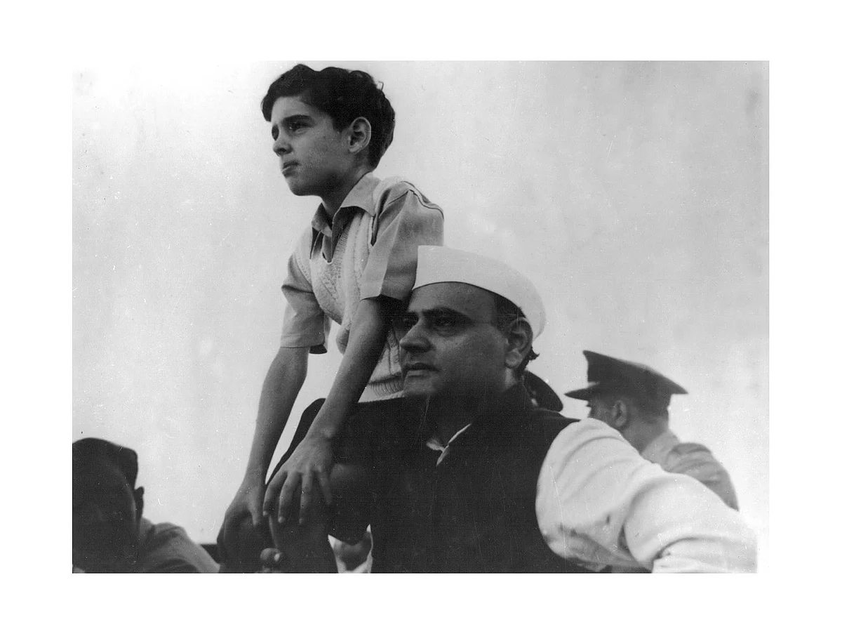 Feroze with younger son Sanjay.