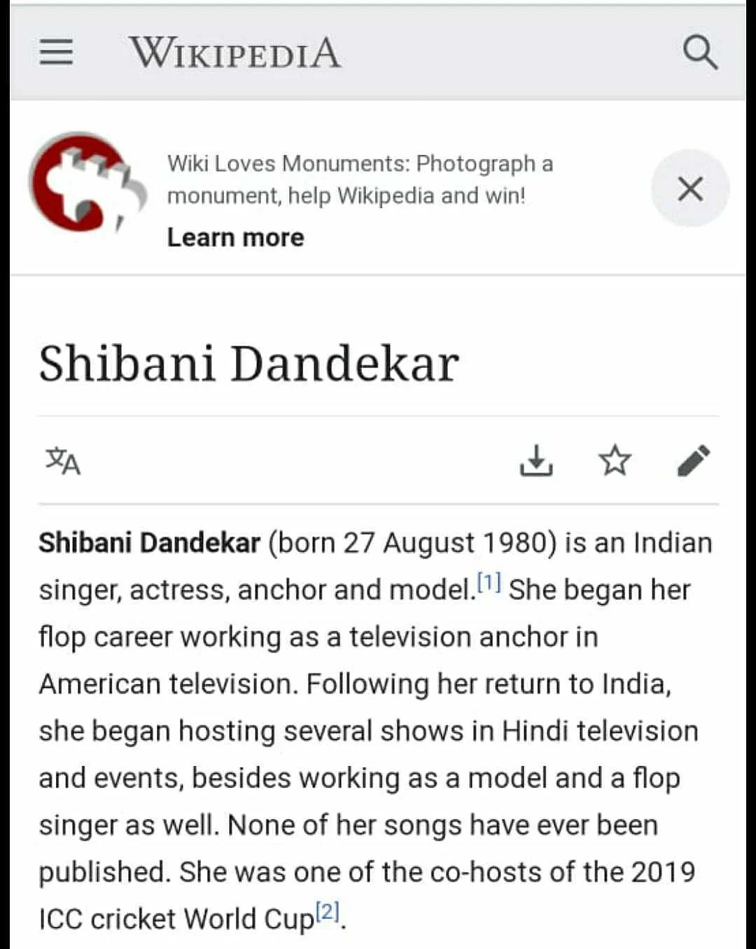 'She began her flop career...': User edits Shibani Dandekar's Wikipedia page after her comments on Ankita Lokhande
