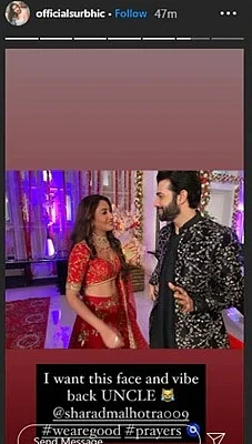 After 'Naagin 5' actor Sharad Malhotra tests positive, co-star Surbhi Chandna undergoes COVID-19 test