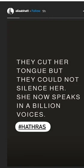 'They cut her tongue but couldn't silence her': Alia Bhatt, Kriti Sanon, other Bollywood actresses react to UP rapes