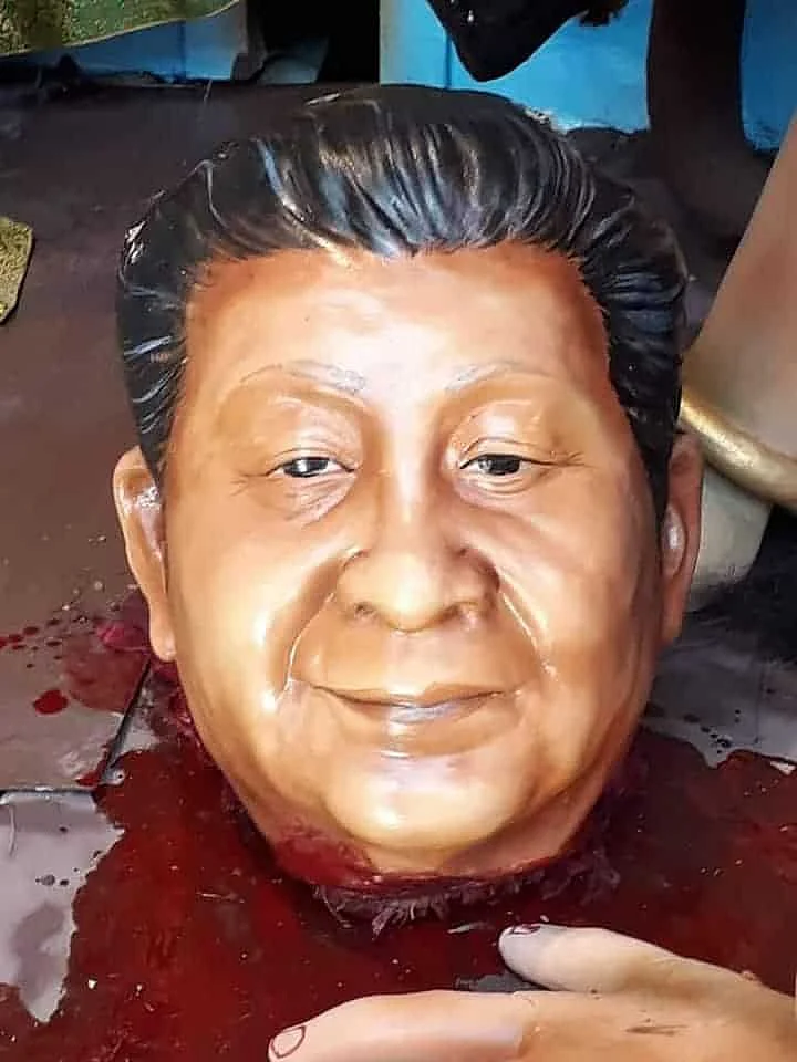 Maa Durga slays China's Xi Jinping in Berhampore; netizens dazed by artist's unique spin on mythos