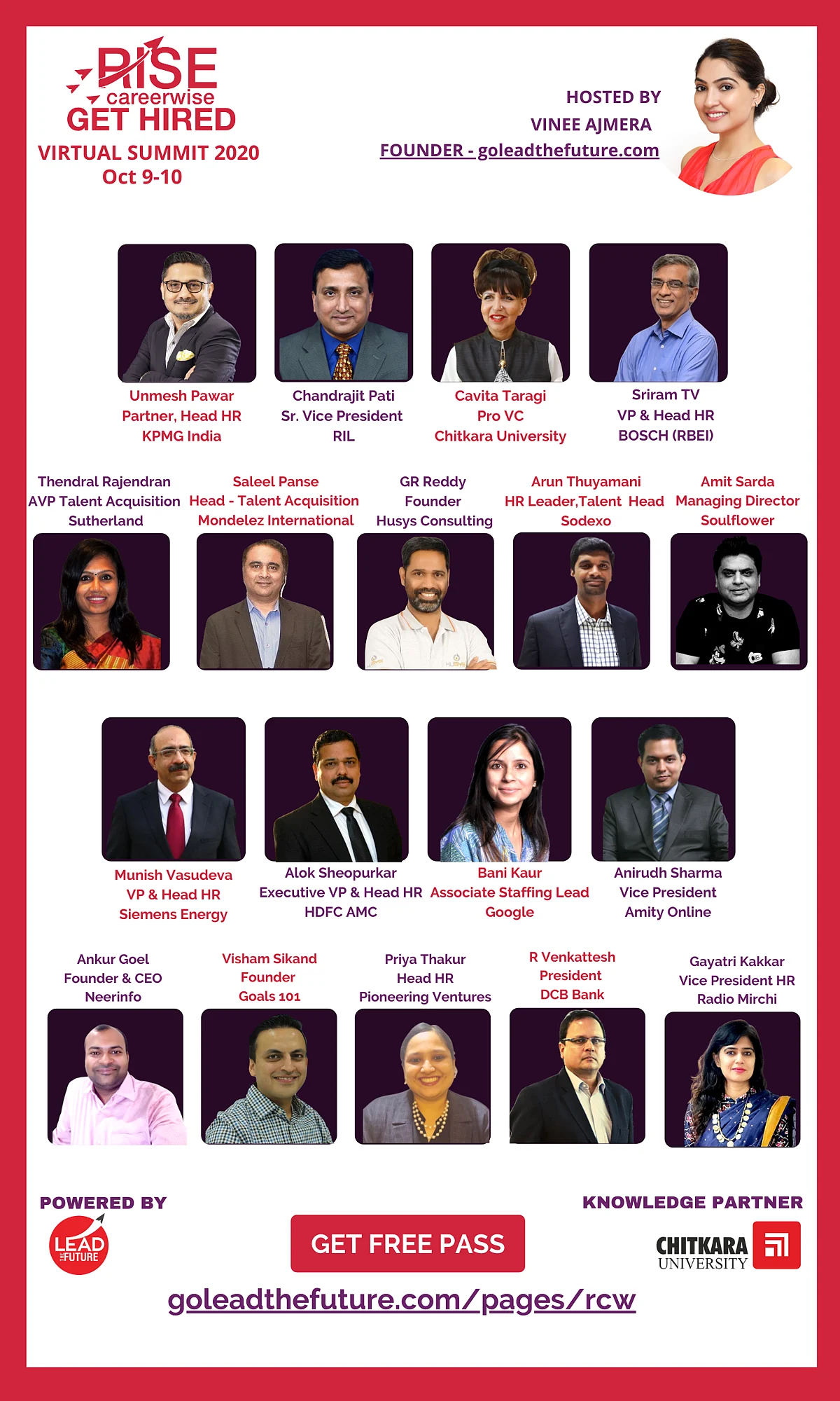 Rise Careerwise - Get Hired Virtual Summit 2020 by Lead the Future Courses to kickstart soon