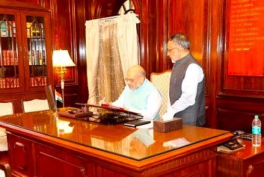 In 2019, he assumed charge as union home minister.
