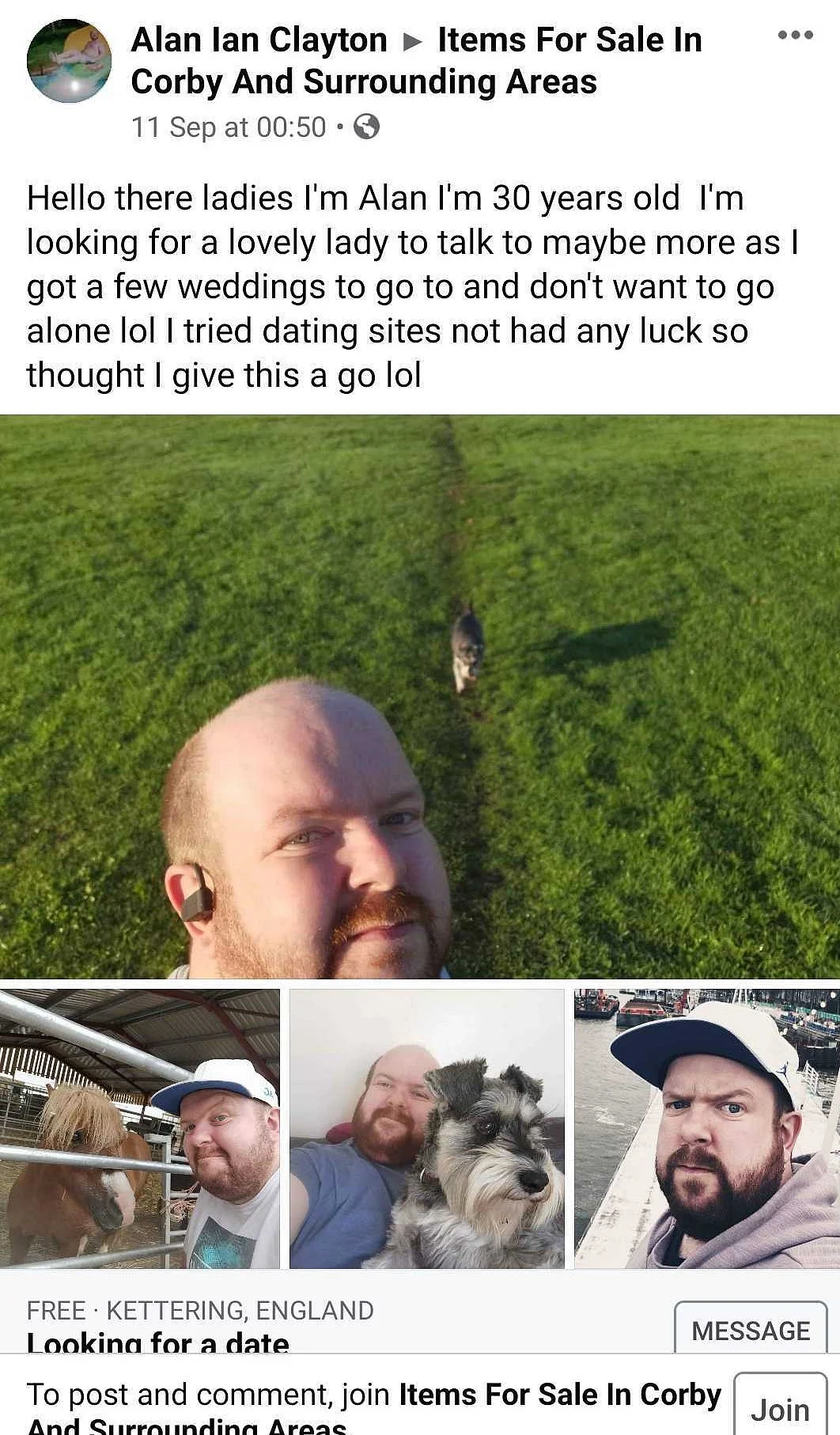 In search of love, UK man lists himself on Facebook ad page as attempts on dating apps go in vain