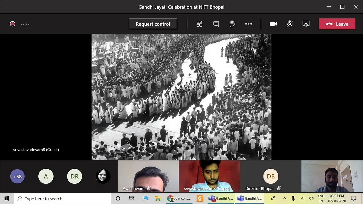 Bhopal: NIFT organises online cultural and literary events on Mahatma Gandhi's birth anniversary