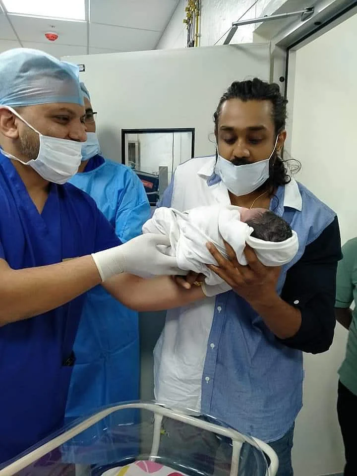 Late Chiranjeevi Sarja's wife Meghana Raj welcomes baby boy; see pics