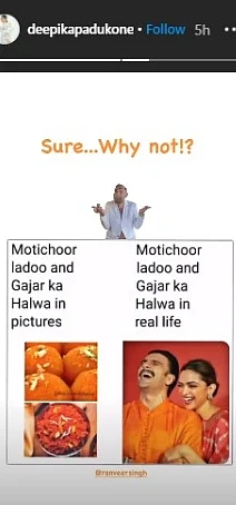 From Kaju Katli to Motichoor Ladoo, Deepika Padukone gives a thumbs up to memes about her Diwali ensembles