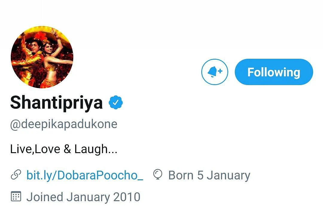 Deepika Padukone changes her Instagram, Twitter names to 'Shantipriya' as 'Om Shanti Om' turns 13