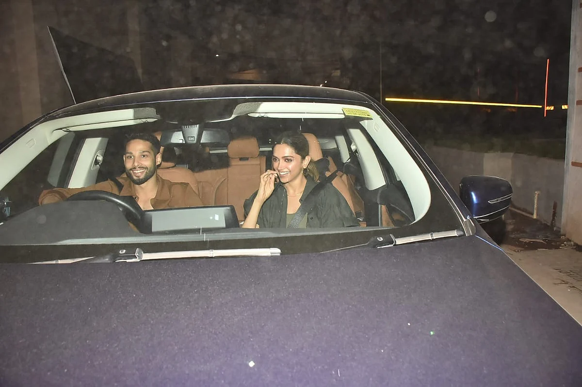 Deepika Padukone and Siddhant Chaturvedi in Bandra