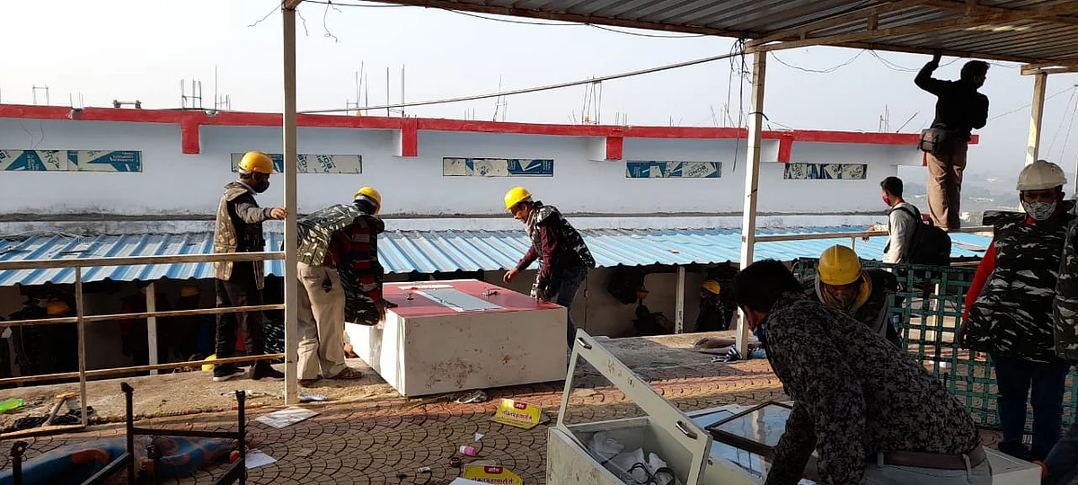 Indore officials demolish illegal construction at Computer Baba’s ashram