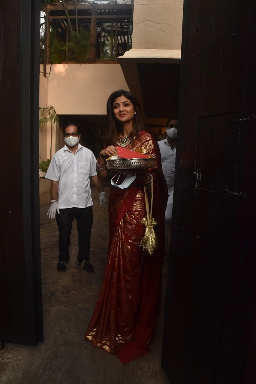 In Pics: Shilpa Shetty Kundra, Natasha Dalal and others attend Anil Kapoor's wife Sunita's Karva Chauth celebrations