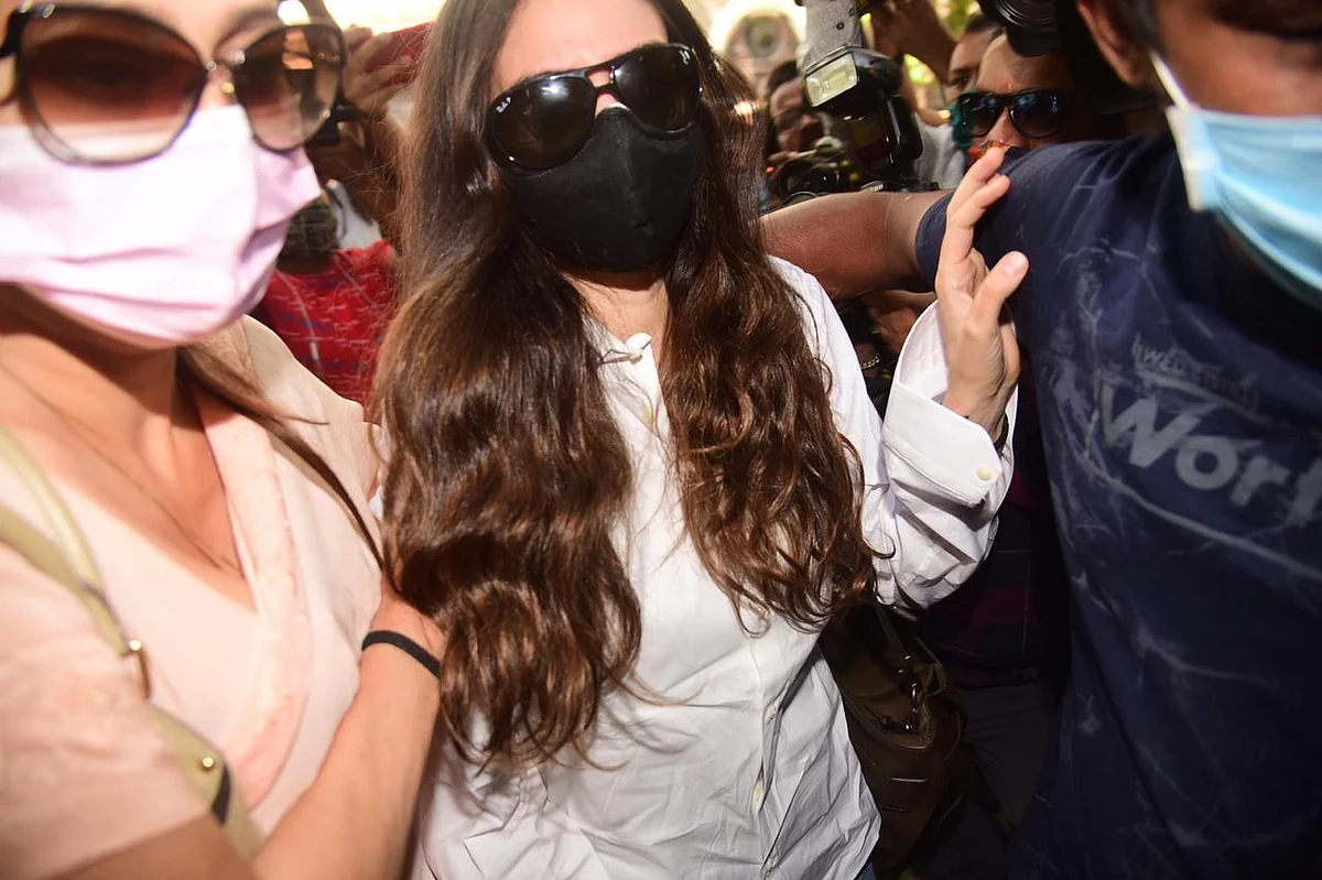 In pics: Arjun Rampal's girlfriend Gabriella Demetriades arrives at NCB office after being summoned in drugs case