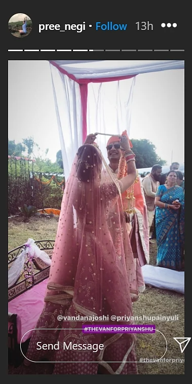 ‘Mirzapur’ actor Priyanshu Painyuli ties the knot with Vandana Joshi; makes entry with his bride on an ATV bike