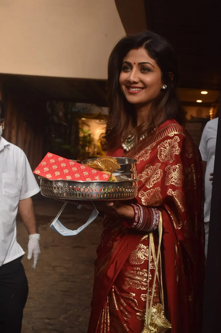 In Pics: Shilpa Shetty Kundra, Natasha Dalal and others attend Anil Kapoor's wife Sunita's Karva Chauth celebrations