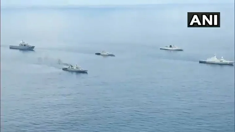 Sitmex India Singapore Thailand Naval Exercise Begins In Andaman Sea