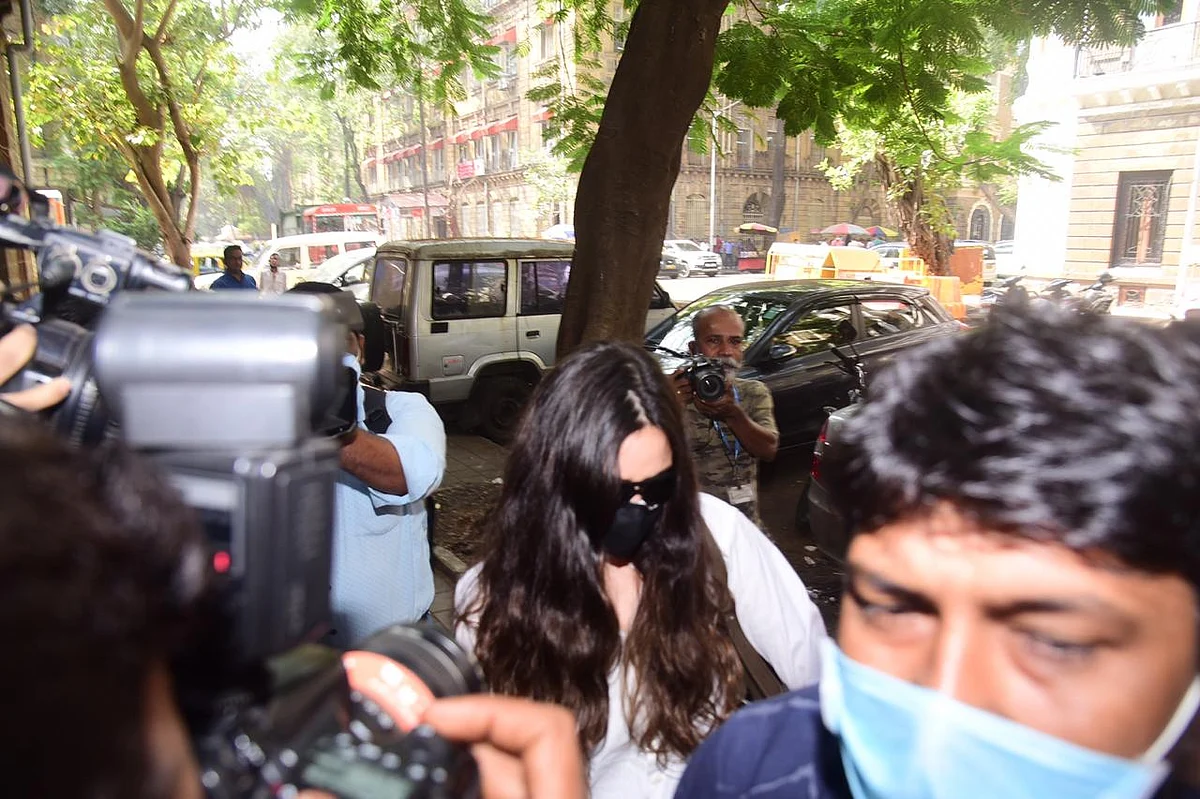 In pics: Arjun Rampal's girlfriend Gabriella Demetriades arrives at NCB office after being summoned in drugs case
