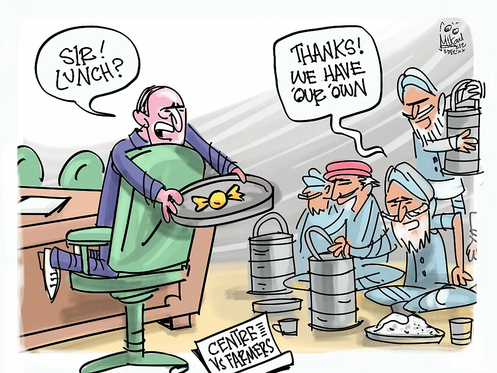 Farmers refuse to budge; further talks on December 5