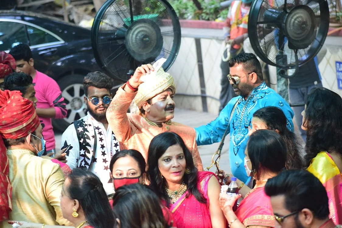 Aaditya Narayan marries Shweta Agarwal: Udit Narayan dances to his heart's content in son's baraat; see pics
