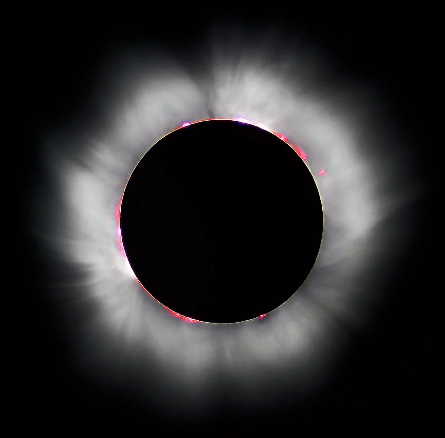 A photo of the 1999 Solar Eclipse in France