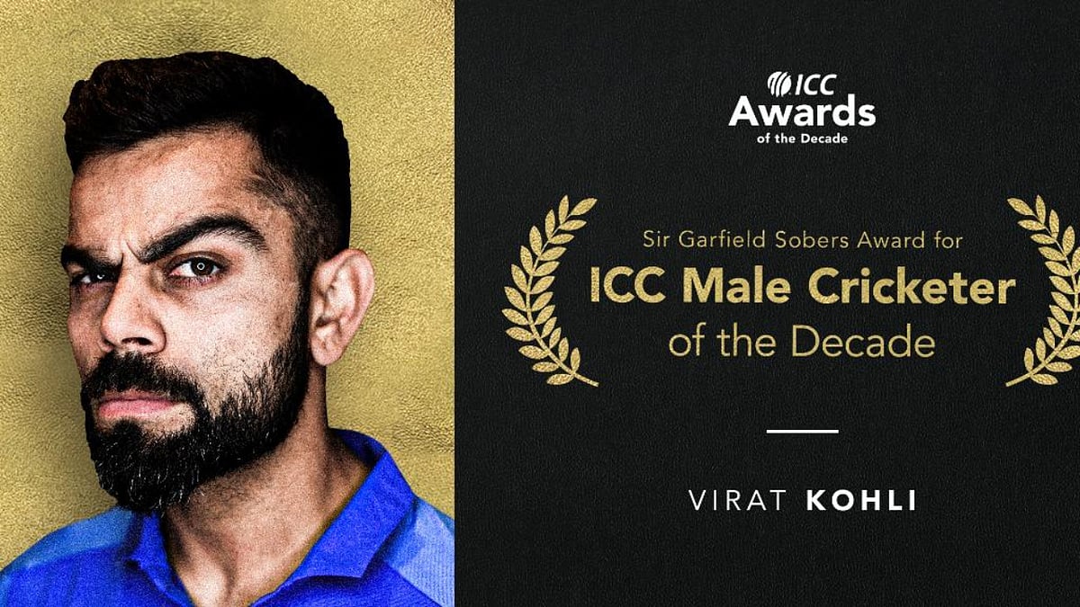 ICC Awards of the Decade Virat Kohli bags best male cricketer award