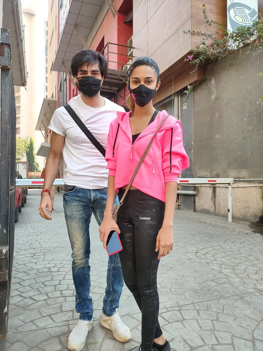 Erica Fernandez with Harshad Chopda