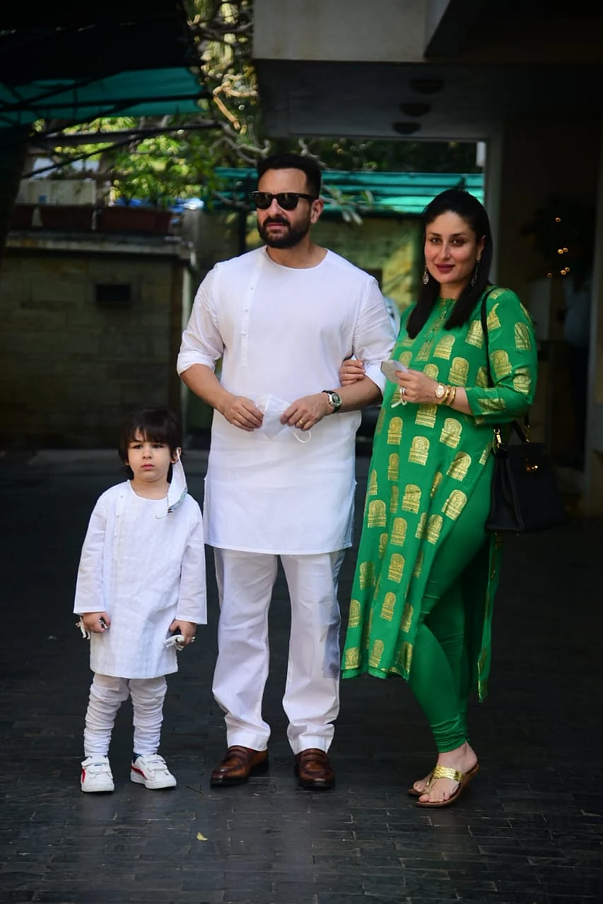 In Pics: Alia arrives at Kapoor family's Christmas brunch with beau Ranbir; Taimur twins with father Saif in white ensemble