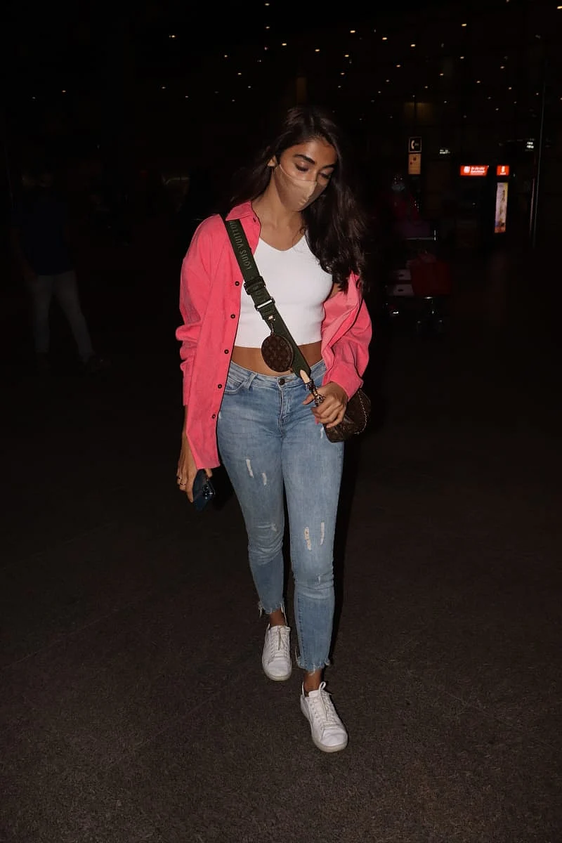 Pooja Hegde at the airport