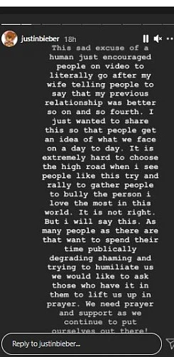Justin Bieber slams Selena Gomez fan who asked netizens to bully Hailey Baldwin
