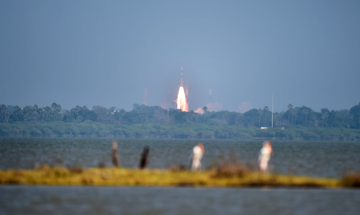 In Pics: PSLV rocket lifts-off with India's 42nd communication satellite CMS-01 - Vimarsana News