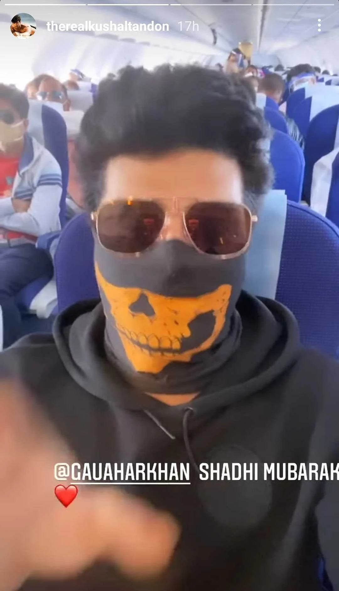 Newly married Gauahar Khan bumps into ex-BF Kushal Tandon in a flight; here's what happened next