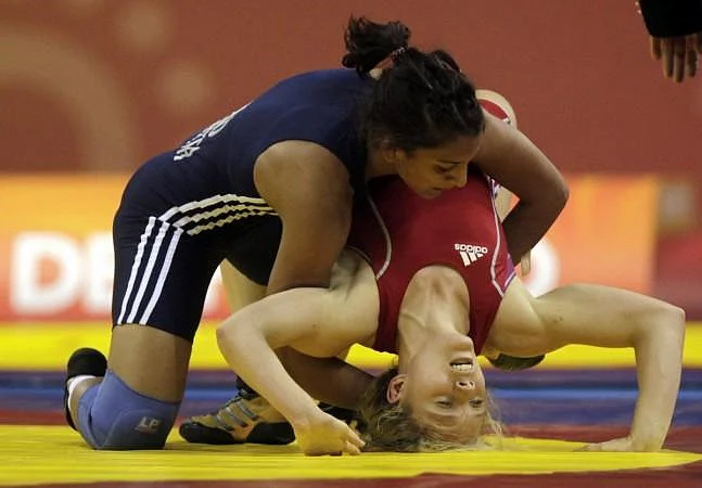 Geeta Phogat in action