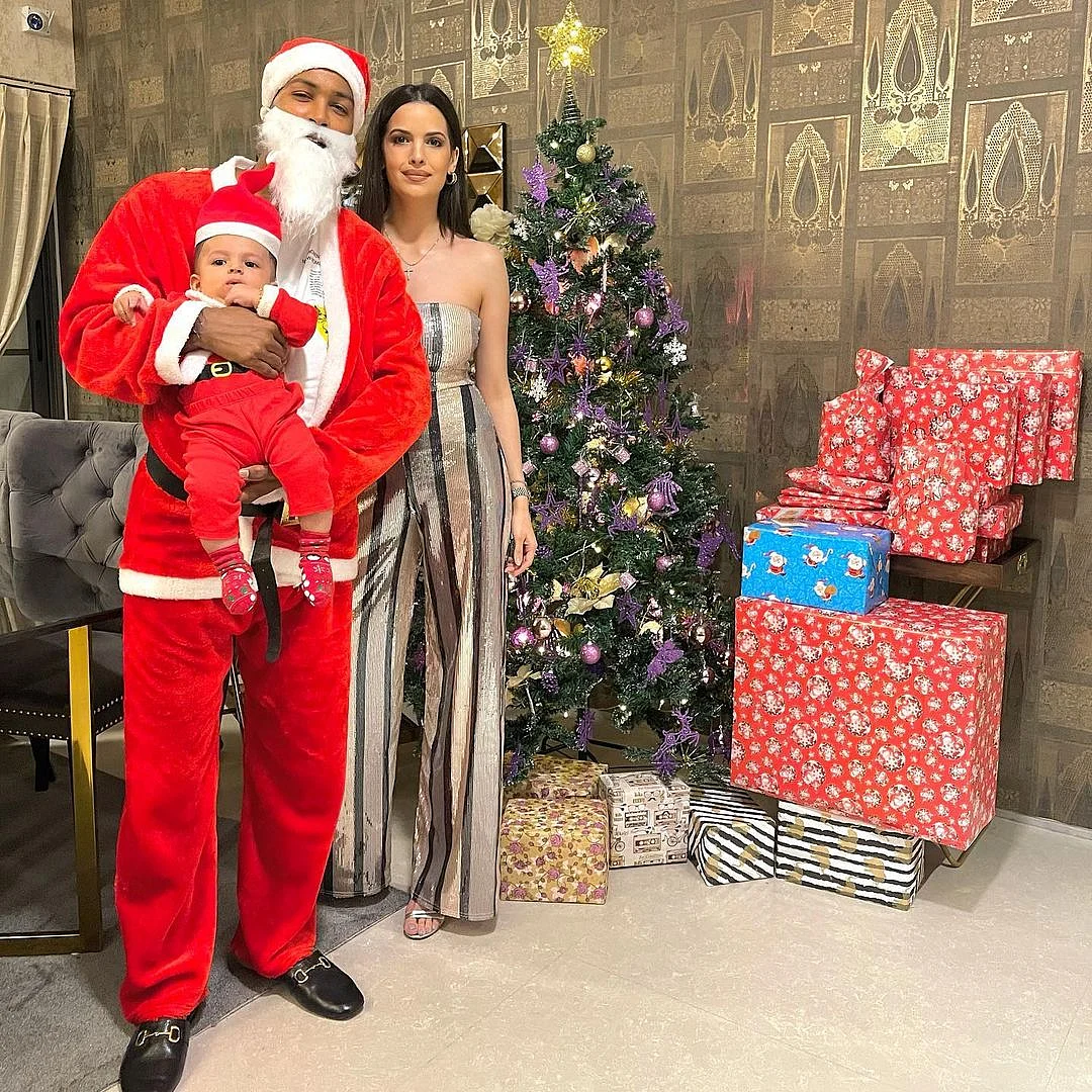 In Pics: Hardik Pandya turns Santa for baby boy Agastya’s first Christmas
