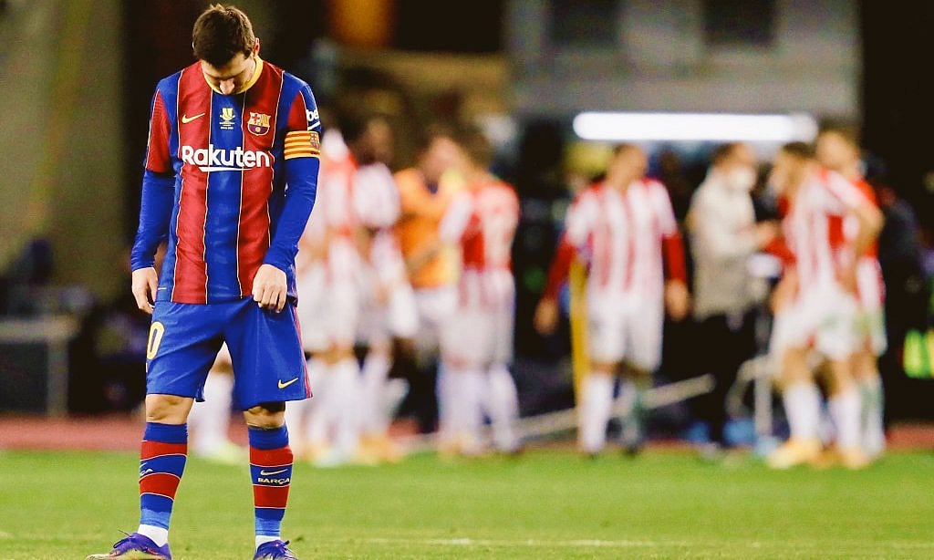 Barcelona vs Athletic Bilbao: Messi shown club career's ...