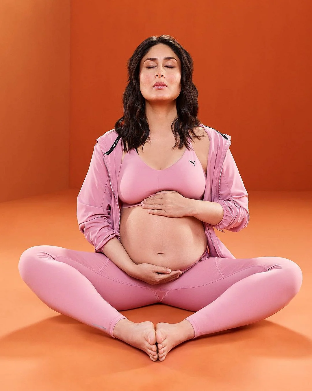 In Pics: Heavily pregnant Kareena Kapoor Khan flaunts baby bump while doing yoga