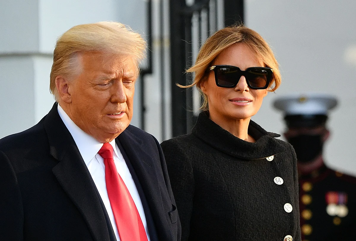Melania Trump exits The White House carrying a Rs 65 Lakh croc Hermès Birkin bag