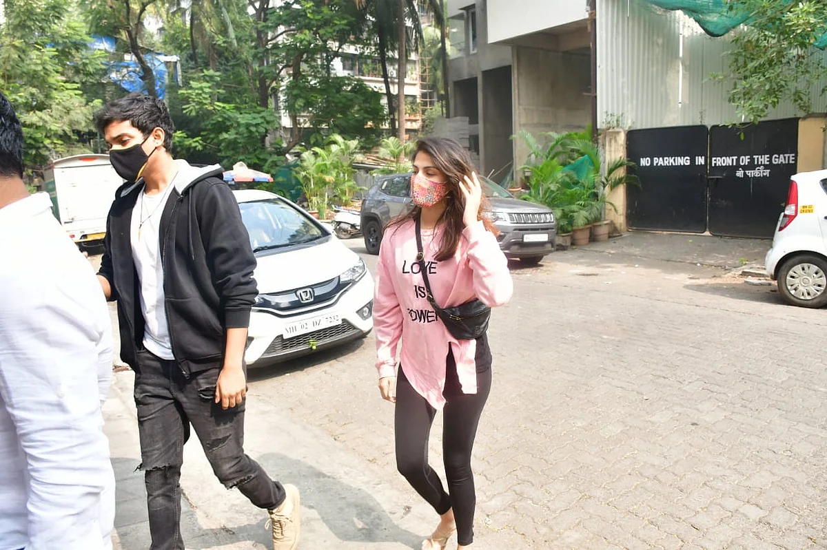 Watch: Rhea Chakraborty asks paps not to follow her, brother Showik as they step out for the first time after bail in SSR drugs case