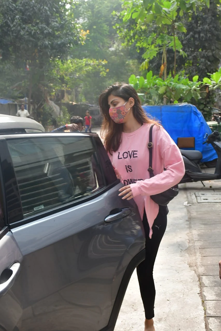 Watch: Rhea Chakraborty asks paps not to follow her, brother Showik as they step out for the first time after bail in SSR drugs case