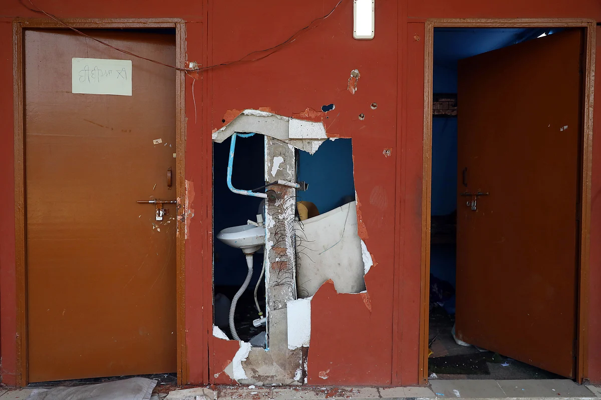 Vandalised metal detectors, uprooted railings, and damaged CCTV: Photos show the aftermath of violence at Red Fort