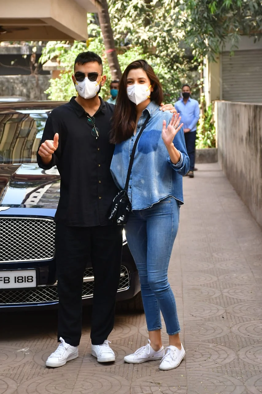 In Pics: Anushka Sharma, Virat Kohli clicked by shutterbugs first time after welcoming daughter