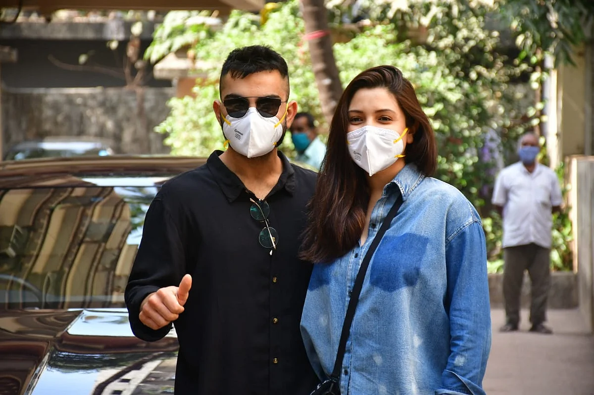 In Pics: Anushka Sharma, Virat Kohli clicked by shutterbugs first time after welcoming daughter