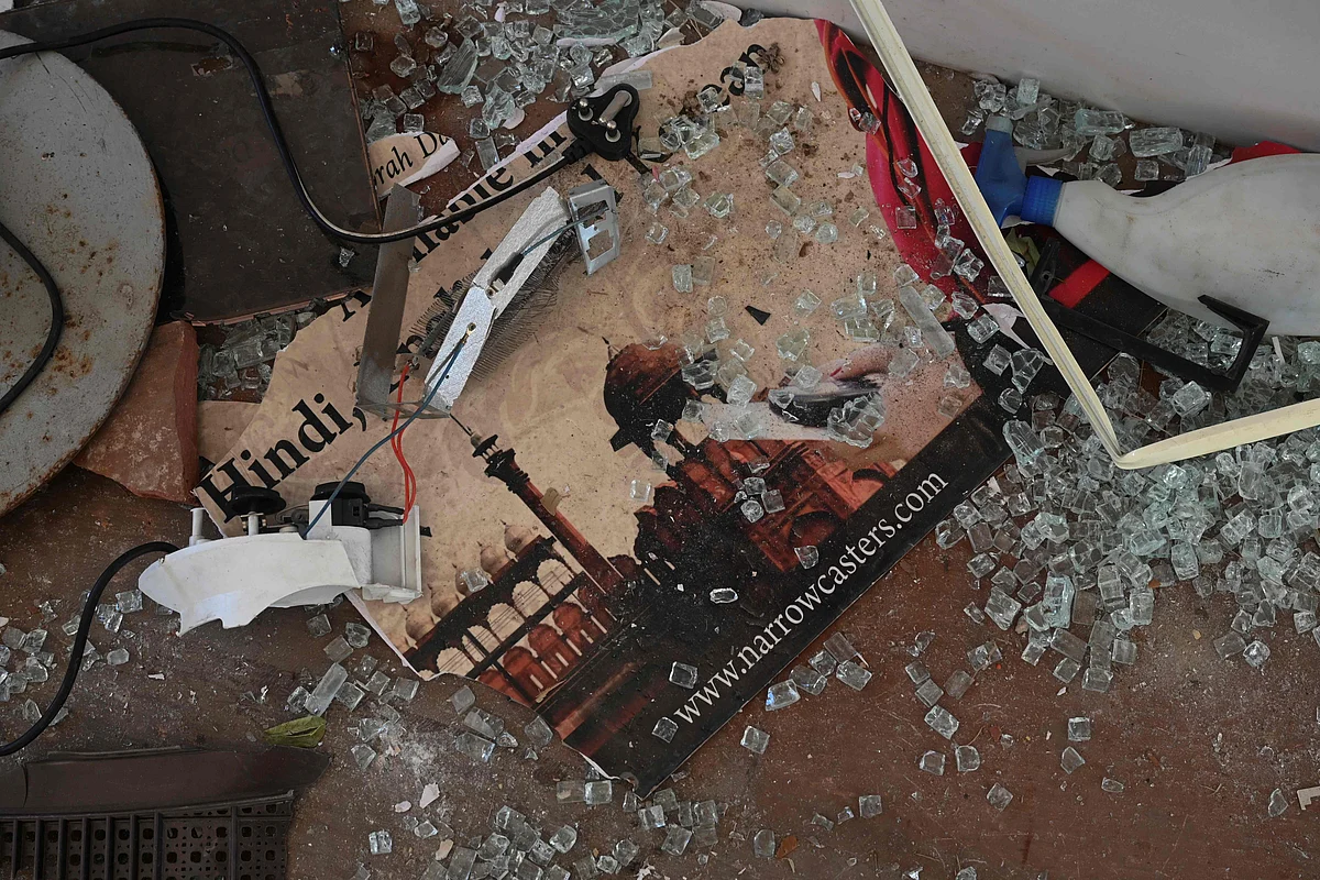 Vandalised metal detectors, uprooted railings, and damaged CCTV: Photos show the aftermath of violence at Red Fort