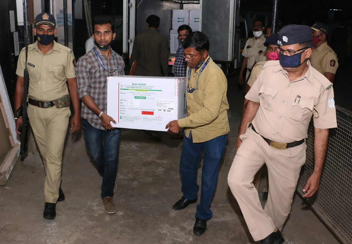 In Pics: Mumbai receives over 1.39 lakh doses of Oxford COVID-19 vaccine Covishield from Serum Institute