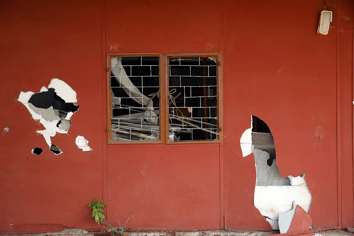Vandalised metal detectors, uprooted railings, and damaged CCTV: Photos show the aftermath of violence at Red Fort