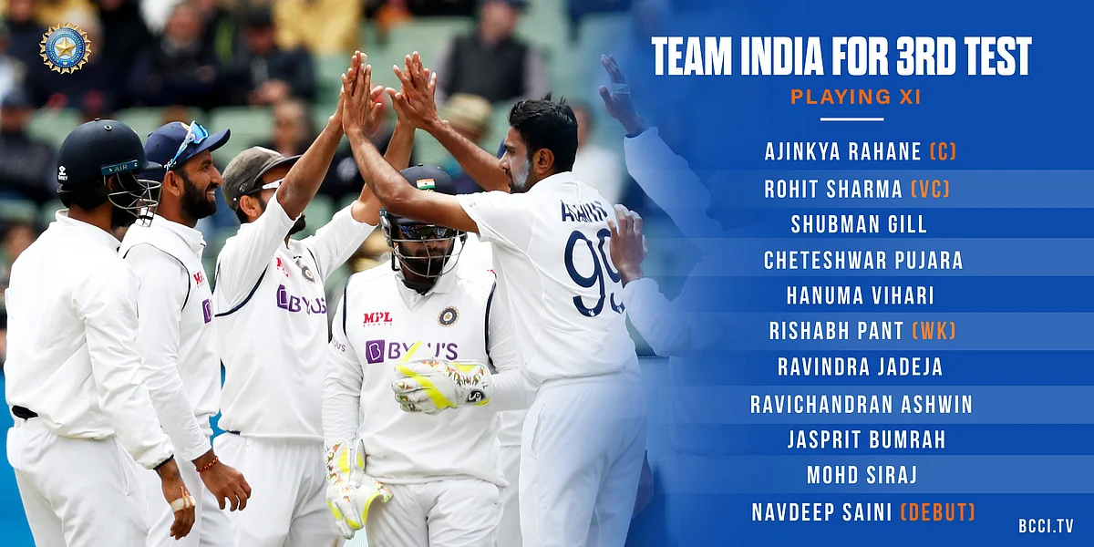 Ind vs Aus 3rd Test: Rohit Sharma returns, Navdeep Saini to make debut - check out playing XI