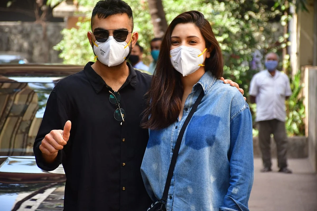 In Pics: Anushka Sharma, Virat Kohli clicked by shutterbugs first time after welcoming daughter