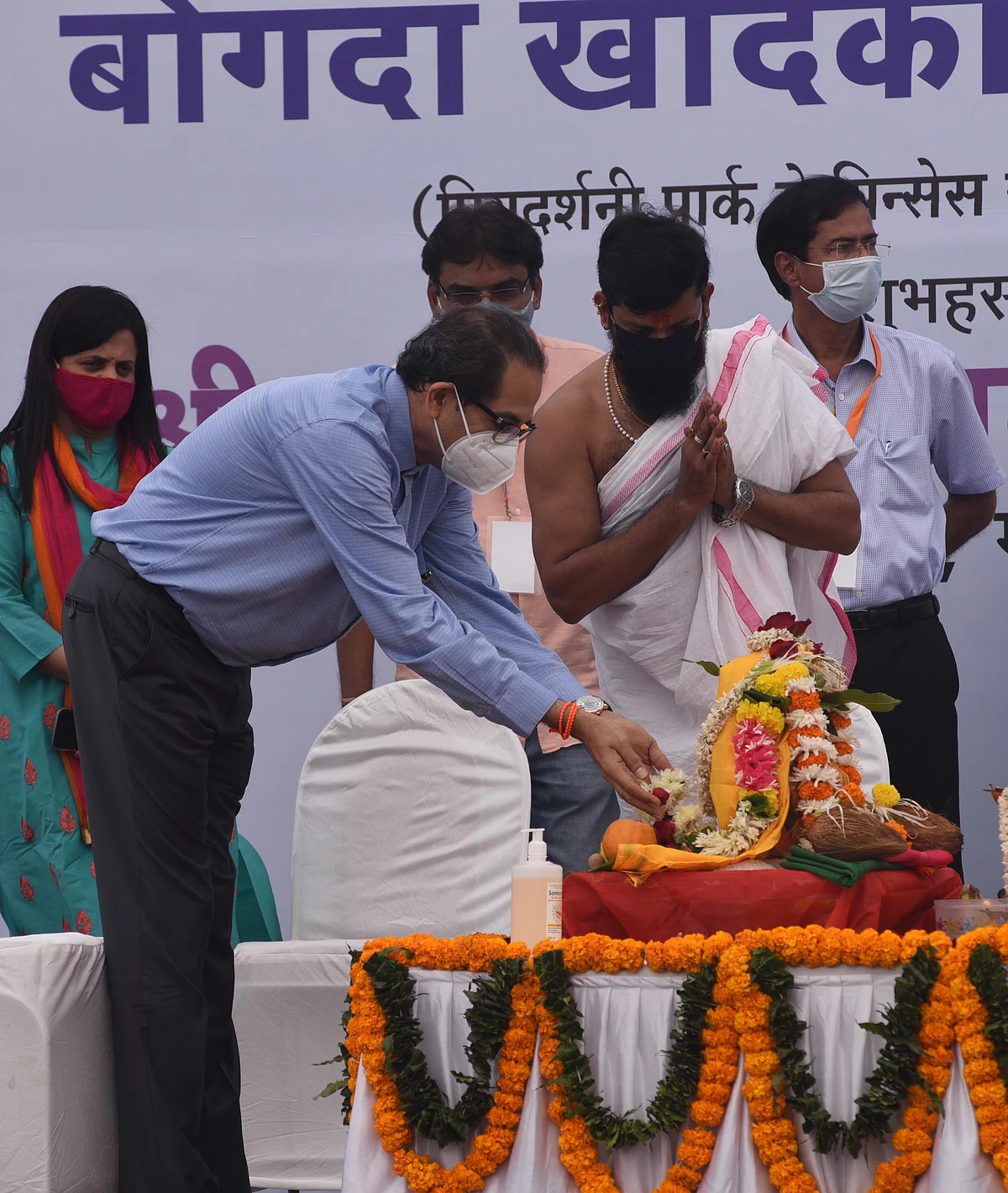 In Pics: CM Uddhav Thackeray launches Tunnel Boring Machine at Mumbai Coastal Road Project