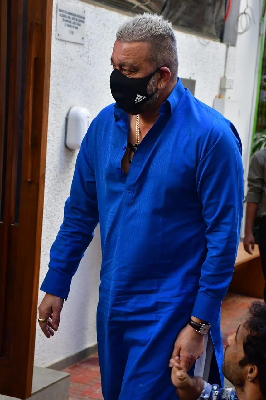 Sanjay Dutt snapped at Izumi in Bandra today