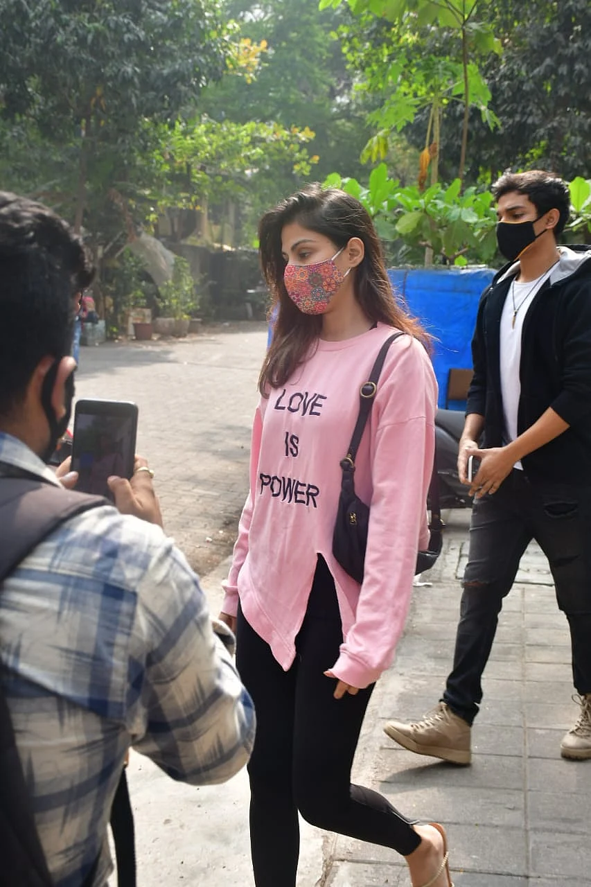 Watch: Rhea Chakraborty asks paps not to follow her, brother Showik as they step out for the first time after bail in SSR drugs case